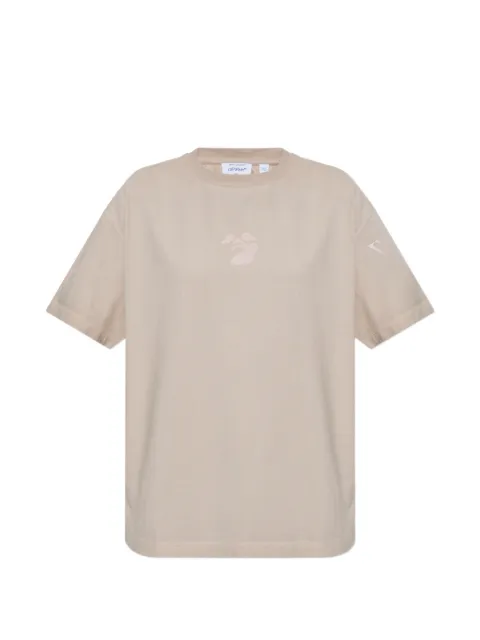 Off-White logo-print T-shirt Neutrals 2FA00489T0