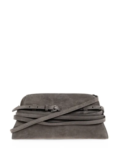 Moschino large Tie Me clutch bag Grey MC4049PP1POF0