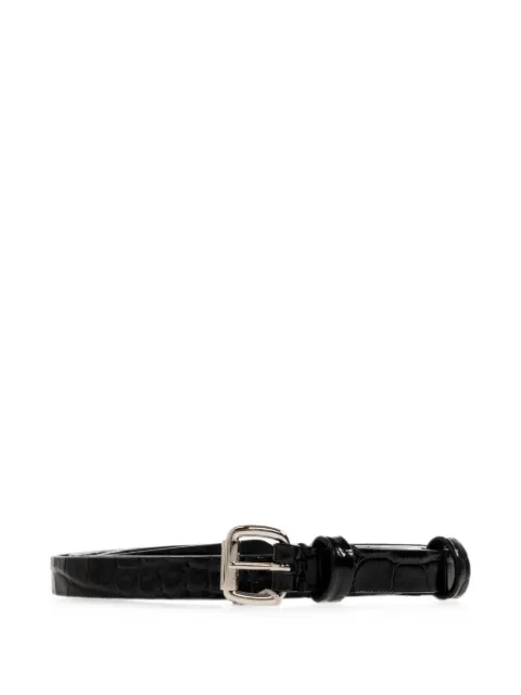 Vivienne Westwood mini Alex Orb stud belt Black 8201007ZWL0098