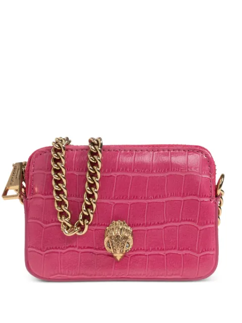 Kurt Geiger London Kensington crocodile-effect cross body bag Pink MICROKENSINGTONCAMERA0