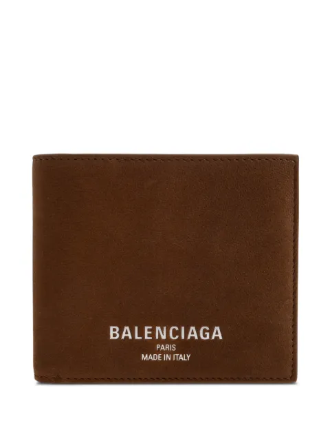 Balenciaga credit square folded coin wallet in caramel Brown 8119102ACLW
