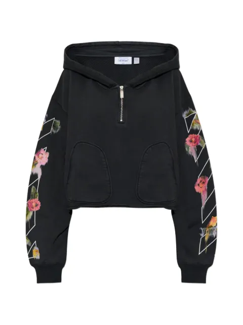 Off-White cropped sweatshirt with logo Black 2FE00499T0