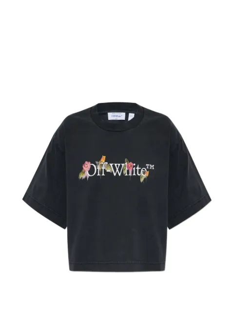Off-White logo-print T-shirt Grey 2FA00640TW048