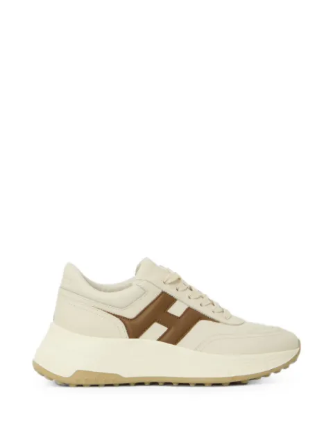 Hogan H641 logo-patch sneakers Neutrals HXW6410EH41VFX