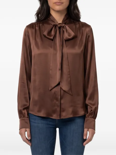 Federica Tosi tie-neck bow blouse Brown 31107304