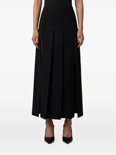 Alaïa pleated midi skirt Black AA9J2584K224D