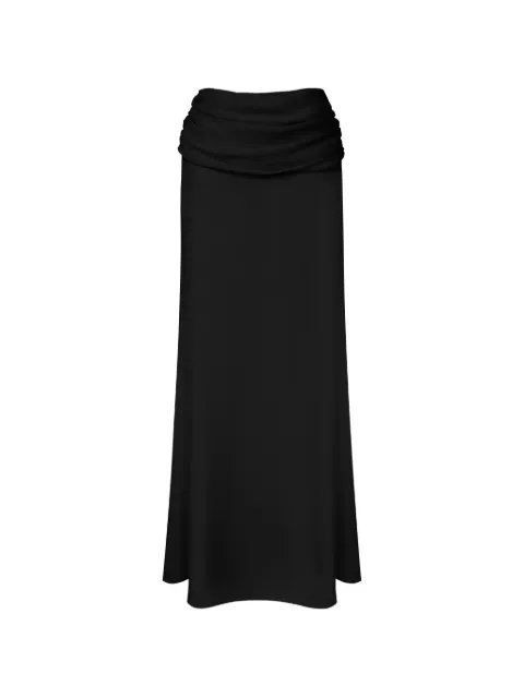 POST MERIDIEM draped chiffon maxi skirt Black CHIFFONMAXISKIRTWITHDRAPING