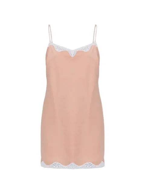 Posse Tabitha lace-trim mini dress Pink PS21440