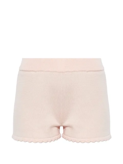 Posse Maisie scalloped wool shorts Pink PS22210