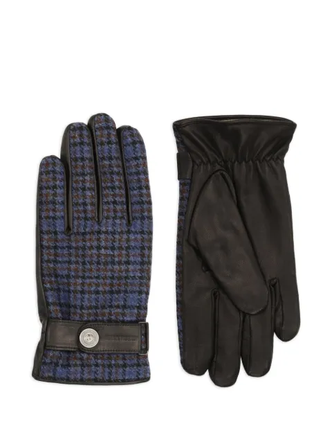 Henrik Vibskov HV check-pattern gloves Blue AW26STUDA907