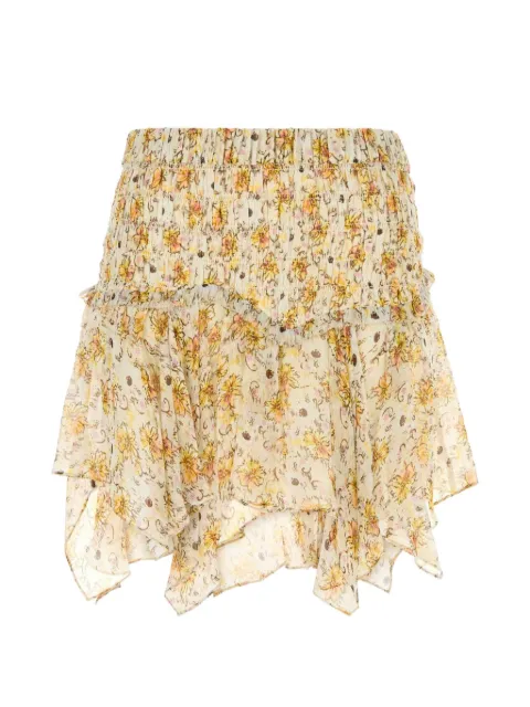 ISABEL MARANT Fiala printed chiffon skirt Neutrals JU0541FAD3J01E