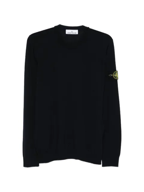 Stone Island 5100071 regular-fit crew-neck jumper Blue L2S155100071S00C4