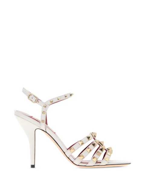 Valentino Garavani Rockstud leather sandals White 9W2S0PV5JDW