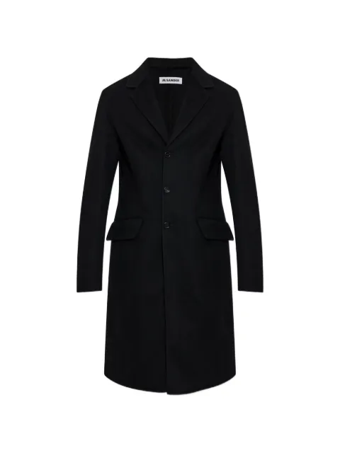 Jil Sander single-breasted notched-lapel coat Black J22AA0192J40342