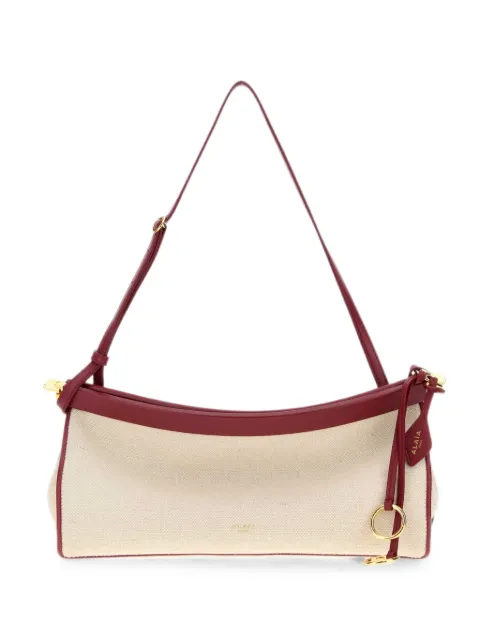 Alaïa le Click East-West medium bag in canvas Neutrals AA1S01430I240