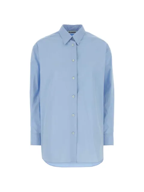 Jil Sander light-blue poplin oversize shirt Blue J03DL0223J45342