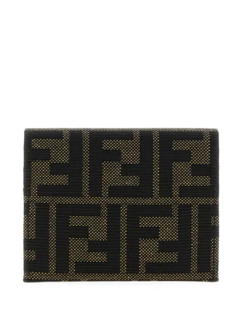 FENDI FF jacquard card case Brown 8M0608B1JY