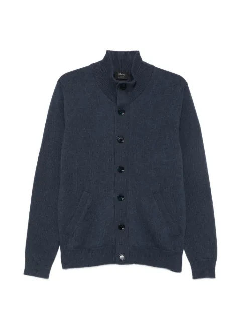 Brioni button-up high-neck cardigan Blue UMIF0LO2K06