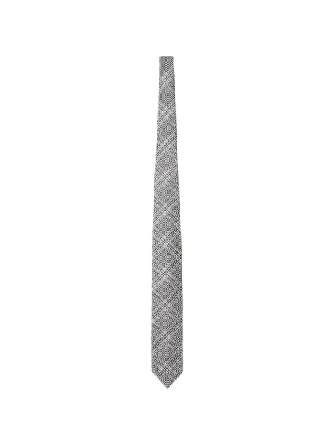 Lardini check-pattern tie Black ACCRC7AC67148