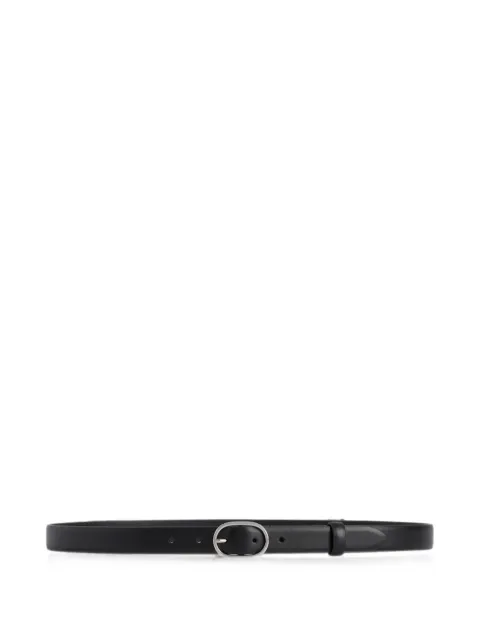 Lardini oval-buckle belt Black CNCNT125NAC67071