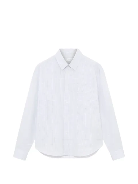 Lardini check-pattern chest-pocket shirt White ACABURACC2029