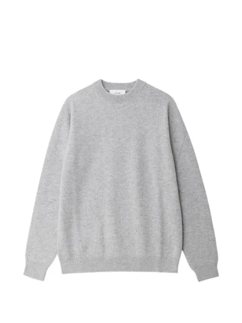Lardini ribbed-knit crew-neck sweater Grey ACLMML454AC67023