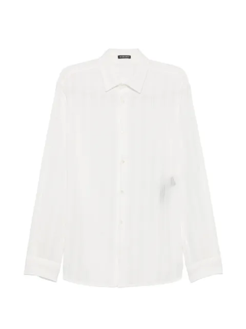Ann Demeulemeester pinstripe-pattern long-sleeve shirt White 2620MSH04FA752