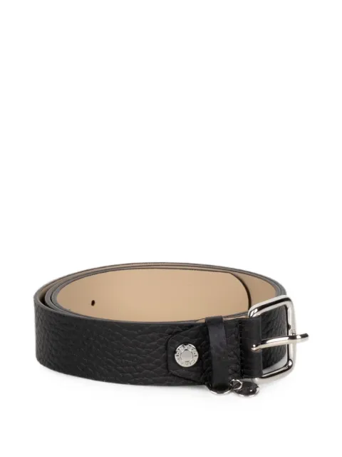 GIANNI CHIARINI grained leather buckle-fastening belt Black CNK00964RNG13489