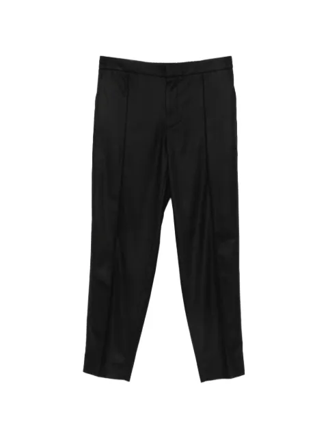 Zegna elasticated-waistband pressed-crease trousers Black UII20A4TT46F