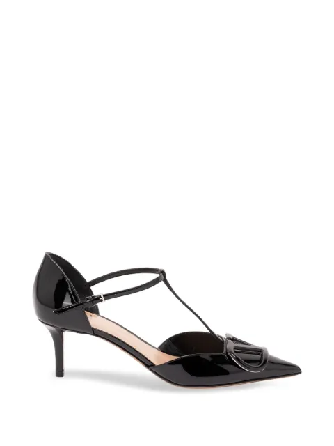 Valentino Garavani VLogo Signature patent leather pumps Black 9W2S0NP7DUW