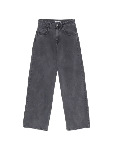 ICON DENIM faded wide-leg jeans Grey POPPYPT8907