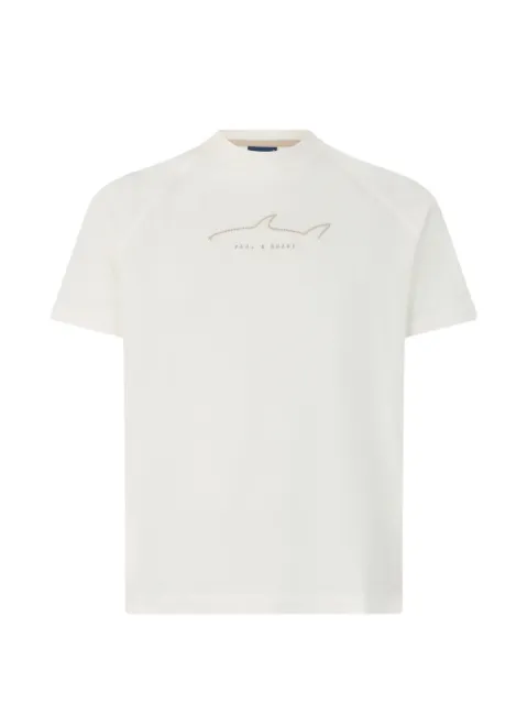 Paul & Shark raglan-sleeve logo-print T-shirt White 25411050