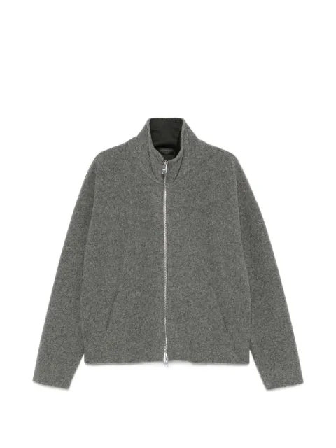 DONDUP zip-up high-neck jacket Grey JU050DUKF0262U