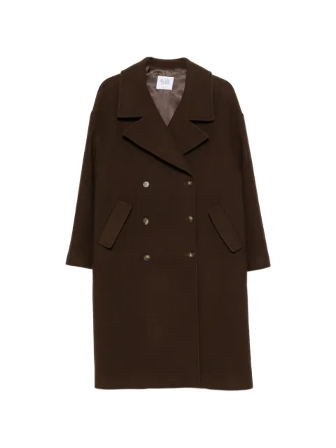 LE SULLY STUDIO double-breasted notched-lapel coat Brown 9307T00022