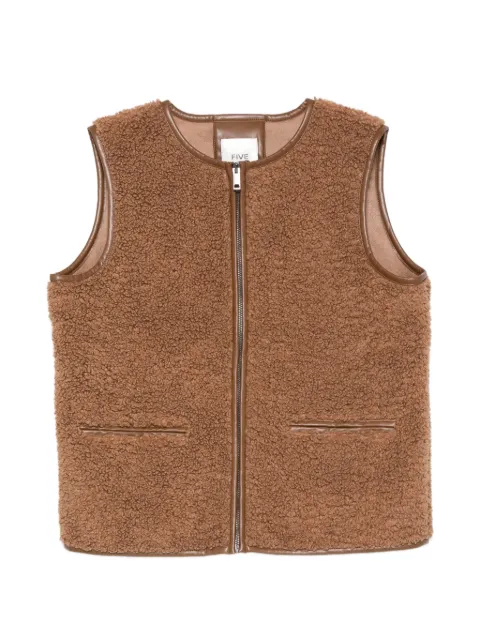 FIVE JEANS brown gilet Brown 40835VAL