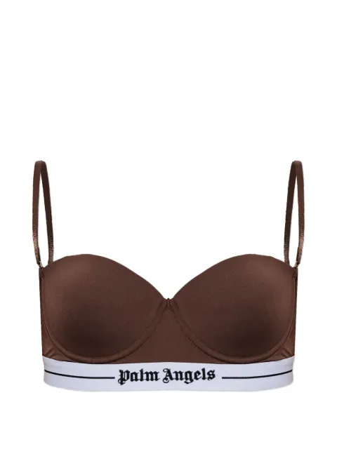Palm Angels bra with detachable straps Brown PLA1UWTP05SI0