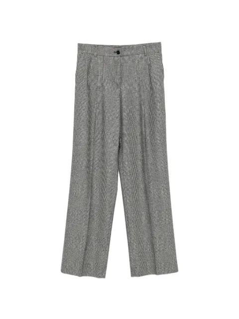 Dolce & Gabbana check-pattern pleated trousers Grey FTC17TFQ2O5