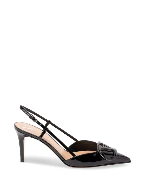 Valentino Garavani VLogo Signature slingback pumps Black 9W2S0R01DUW