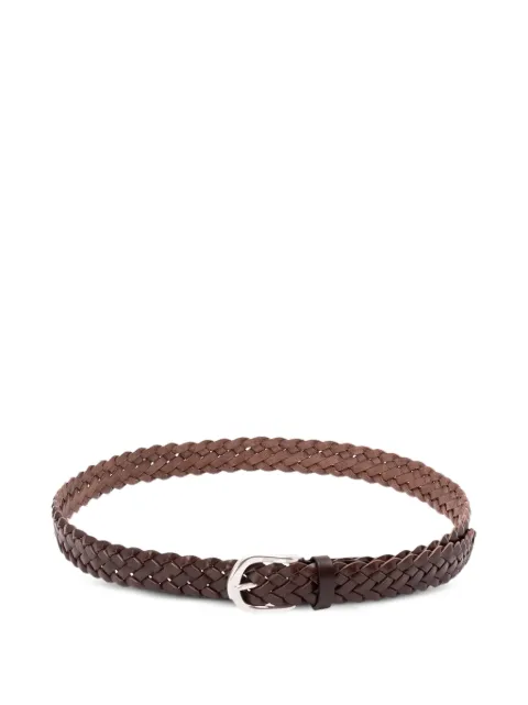 Anderson's woven leather belt Brown A3152PI410