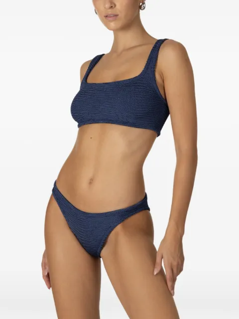 PARAMIDONNA Emily textured-finish bikini Blue SS25SENB