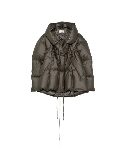 System quilted hooded puffer jacket Green SY2G8QOTTO02W