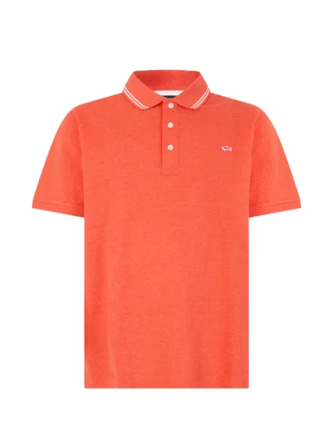Paul & Shark logo-embroidered polo shirt Orange 23411248