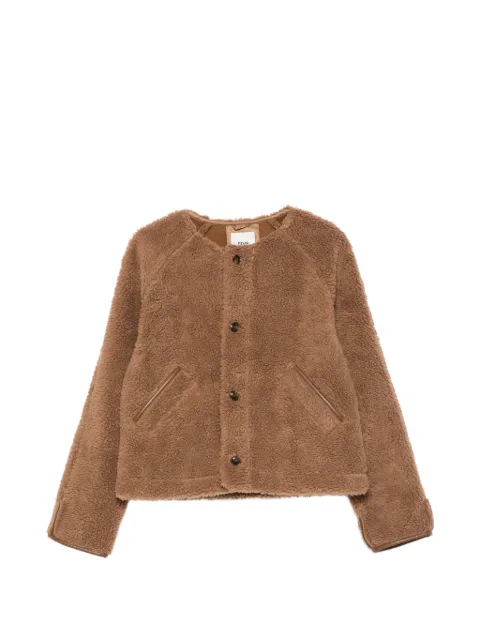 FIVE JEANS Mattea teddy-texture jacket Brown 33833WMATTEA