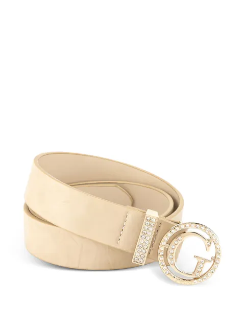 GUESS USA strass buckle belt Neutrals W6RZ01WHFW0