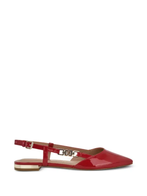 GUESS USA leather slingback ballet flats Red GWFRANIE2