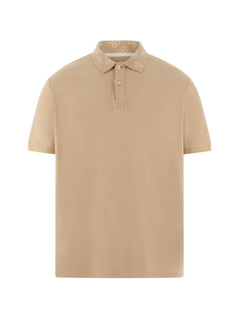 GUESS USA logo-collar polo shirt Neutrals M5YP34KCJV1
