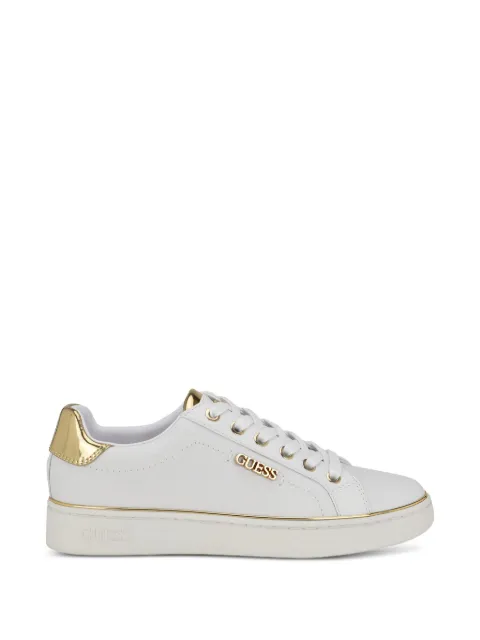 GUESS USA Beckie debossed 4G logo sneakers White GWBECKIE