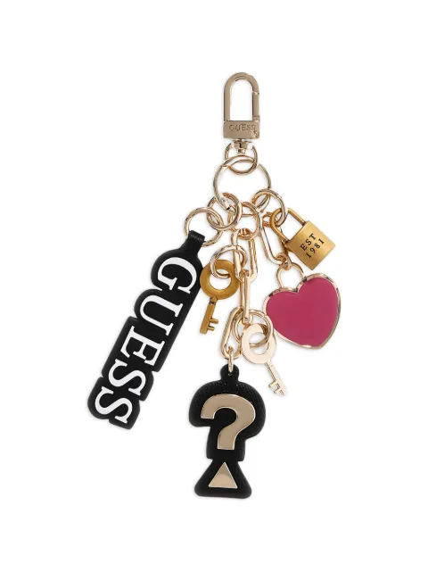 GUESS USA logo-charm keychain Gold RWM74601070