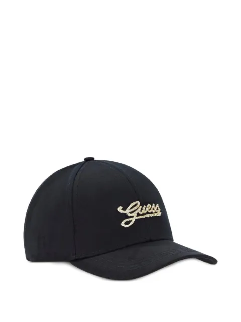 GUESS USA logo baseball cap Black AW5475COT01