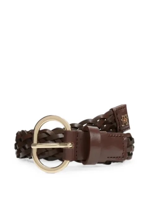 Tommy Hilfiger interwoven leather belt Brown FAW0AW18111